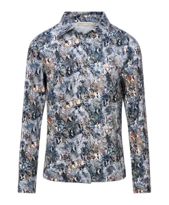 Dames blouse blauw