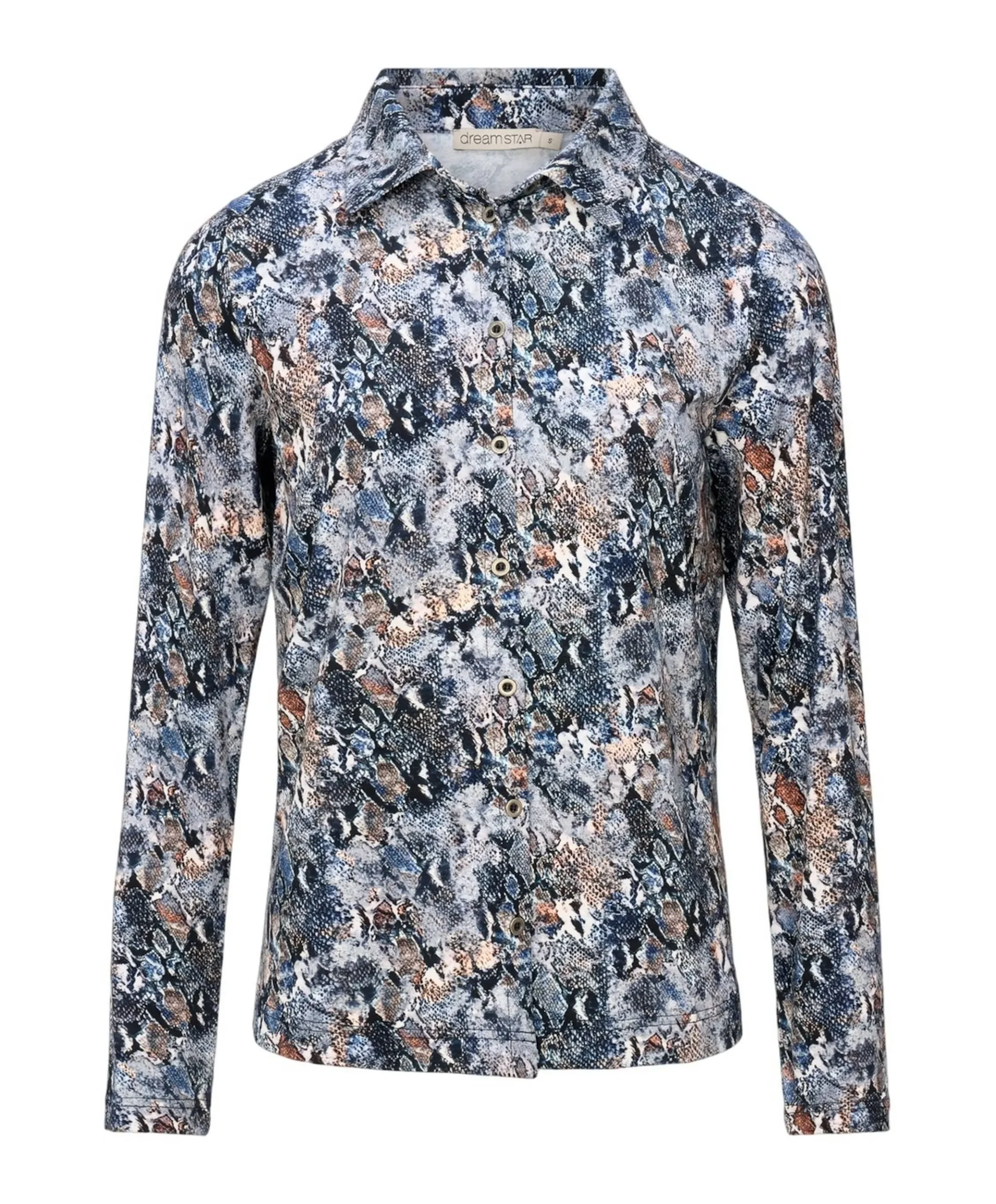 Dames blouse blauw