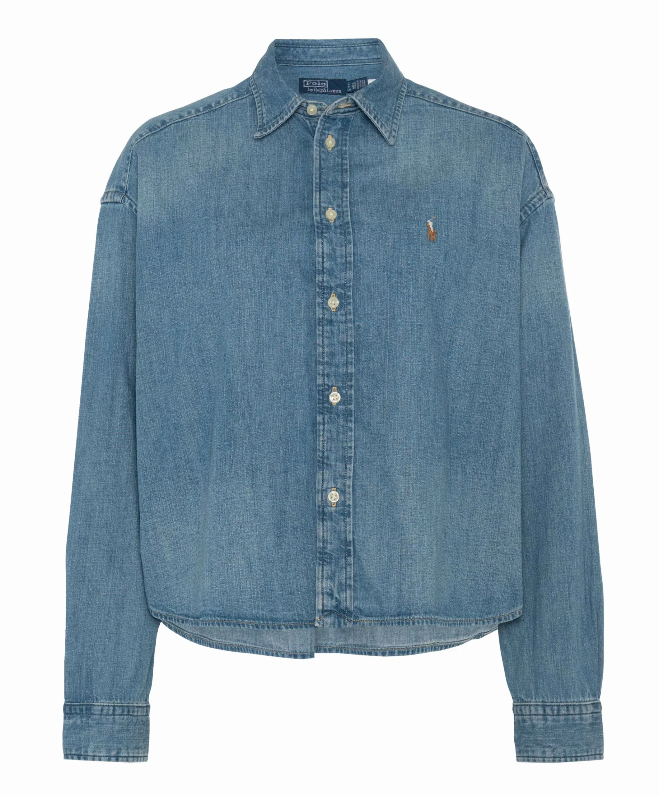 Dames blouse blauw