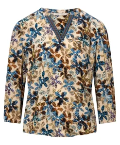 Dames blouse blauw