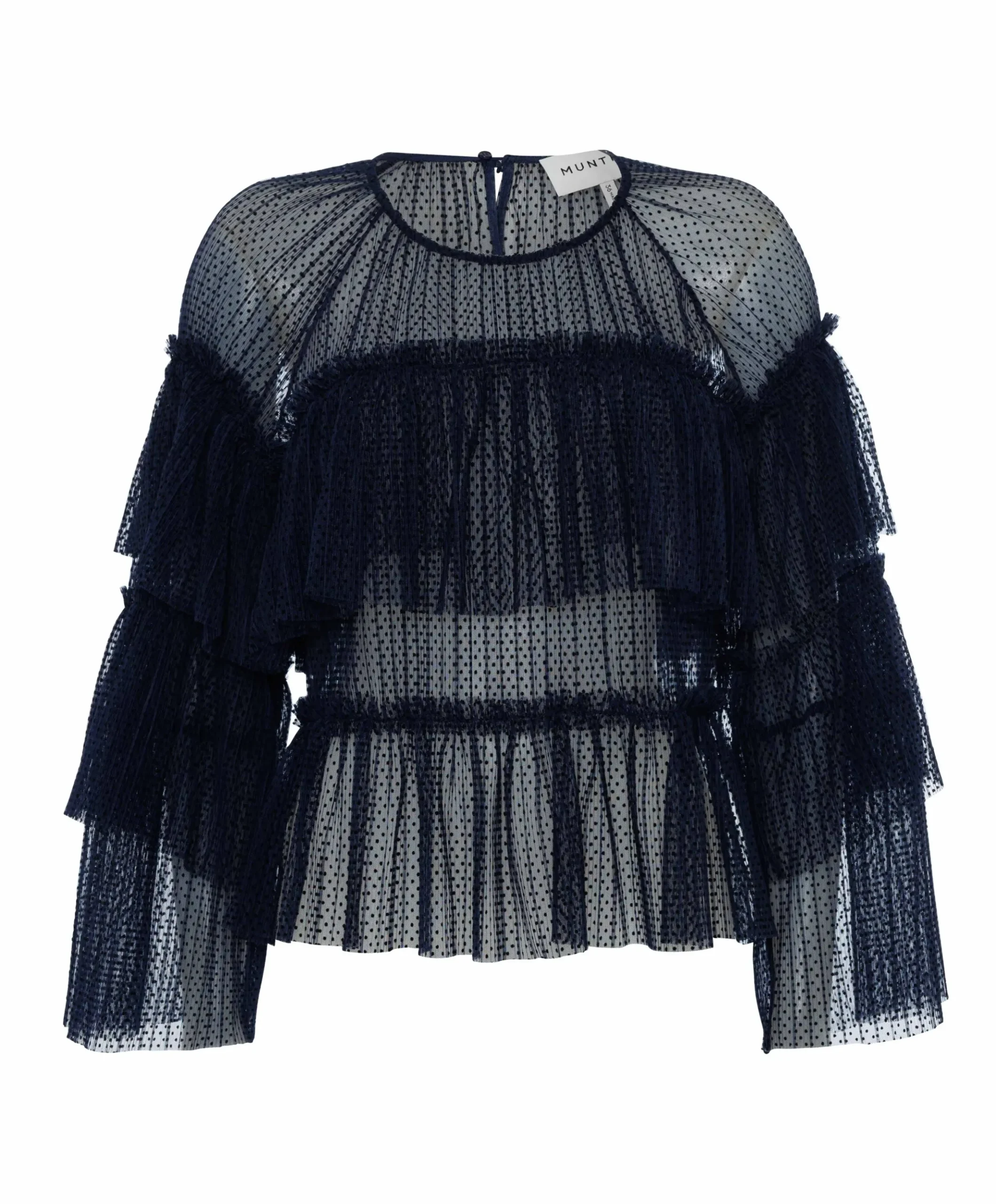 Dames blouse blauw