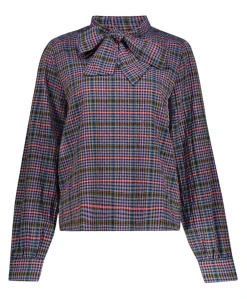 Dames blouse blauw