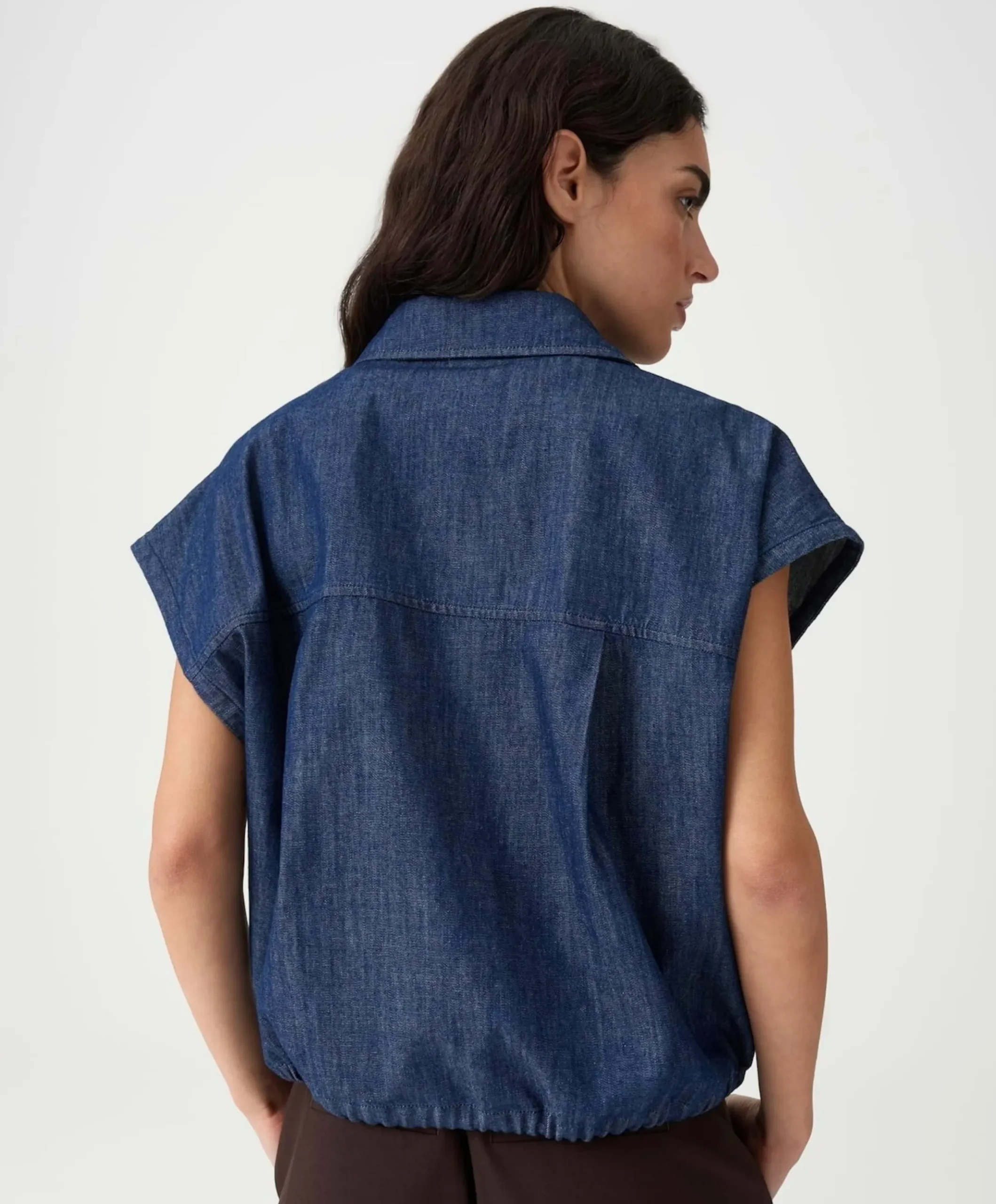 Dames blouse blauw