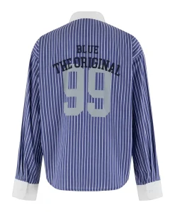 Dames blouse blauw