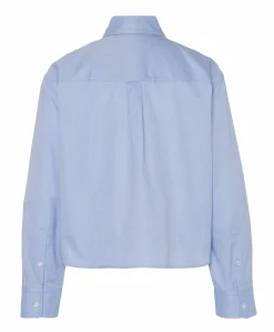 Dames blouse blauw