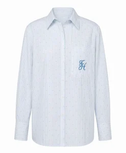 Dames blouse blauw