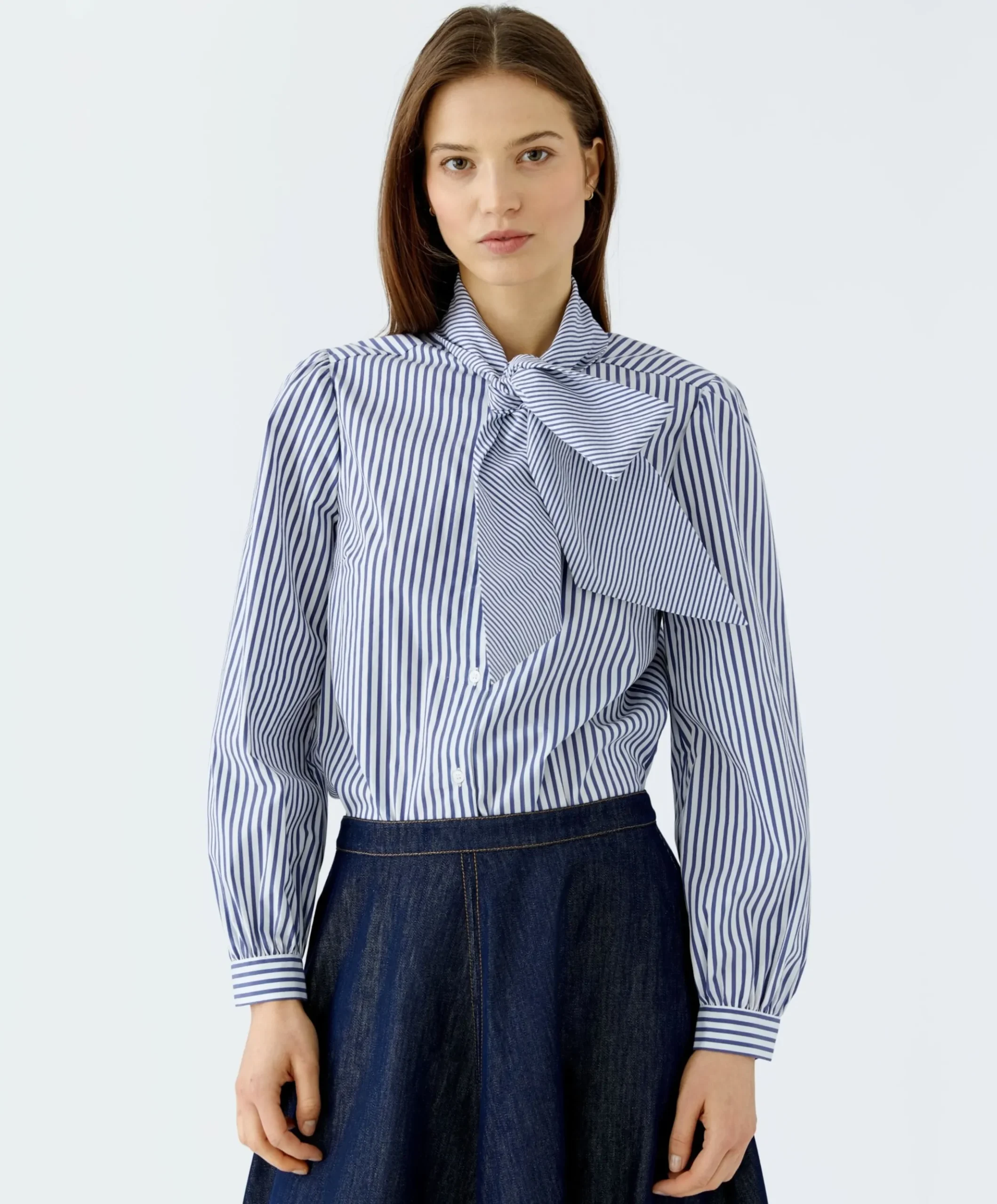 Dames blouse blauw