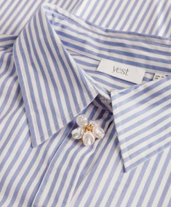 Dames blouse blauw