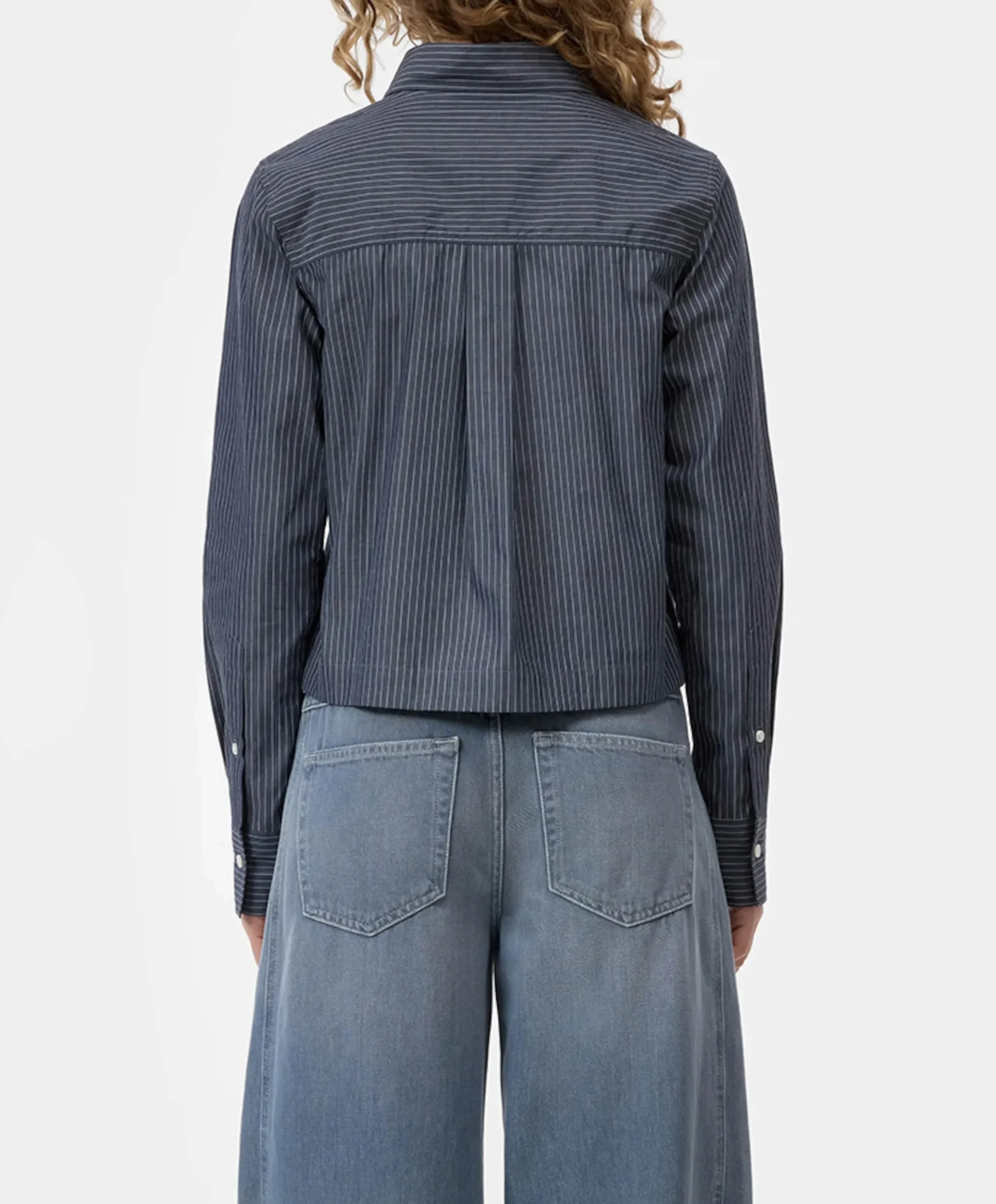 Dames blouse blauw