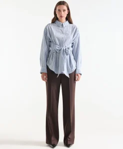 Dames blouse blauw
