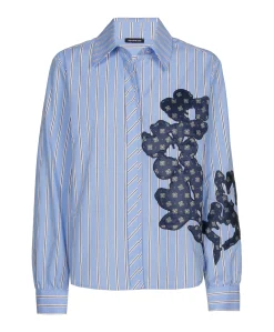 Dames blouse blauw