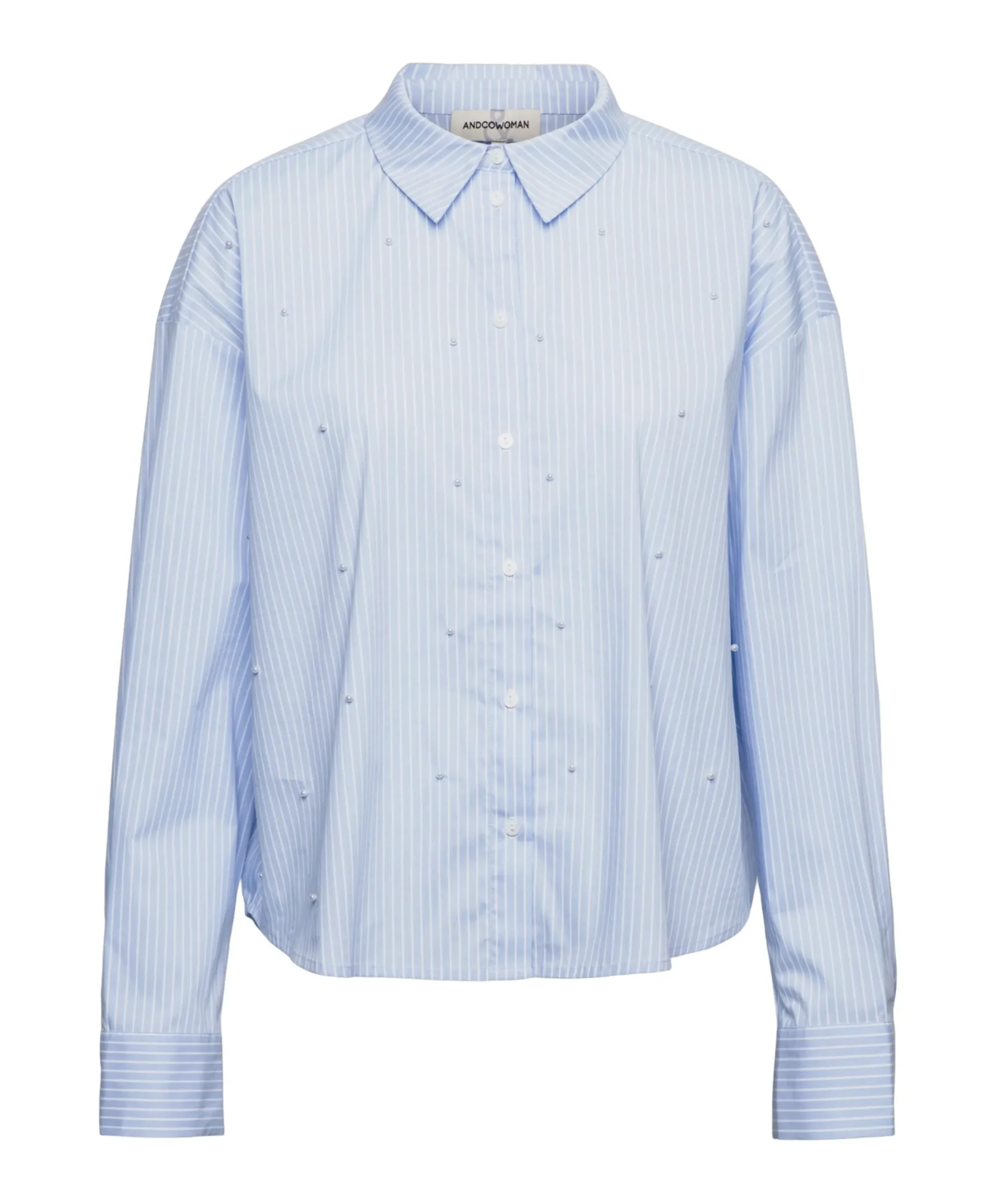 Dames blouse blauw