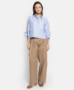 Dames blouse blauw