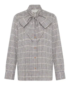 Dames blouse blauw