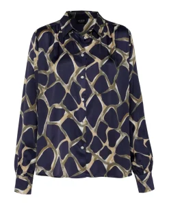 Dames blouse blauw