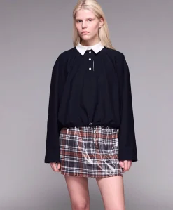 Dames blouse blauw