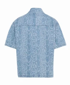 Dames blouse blauw