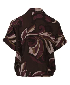 Dames blouse bordeaux