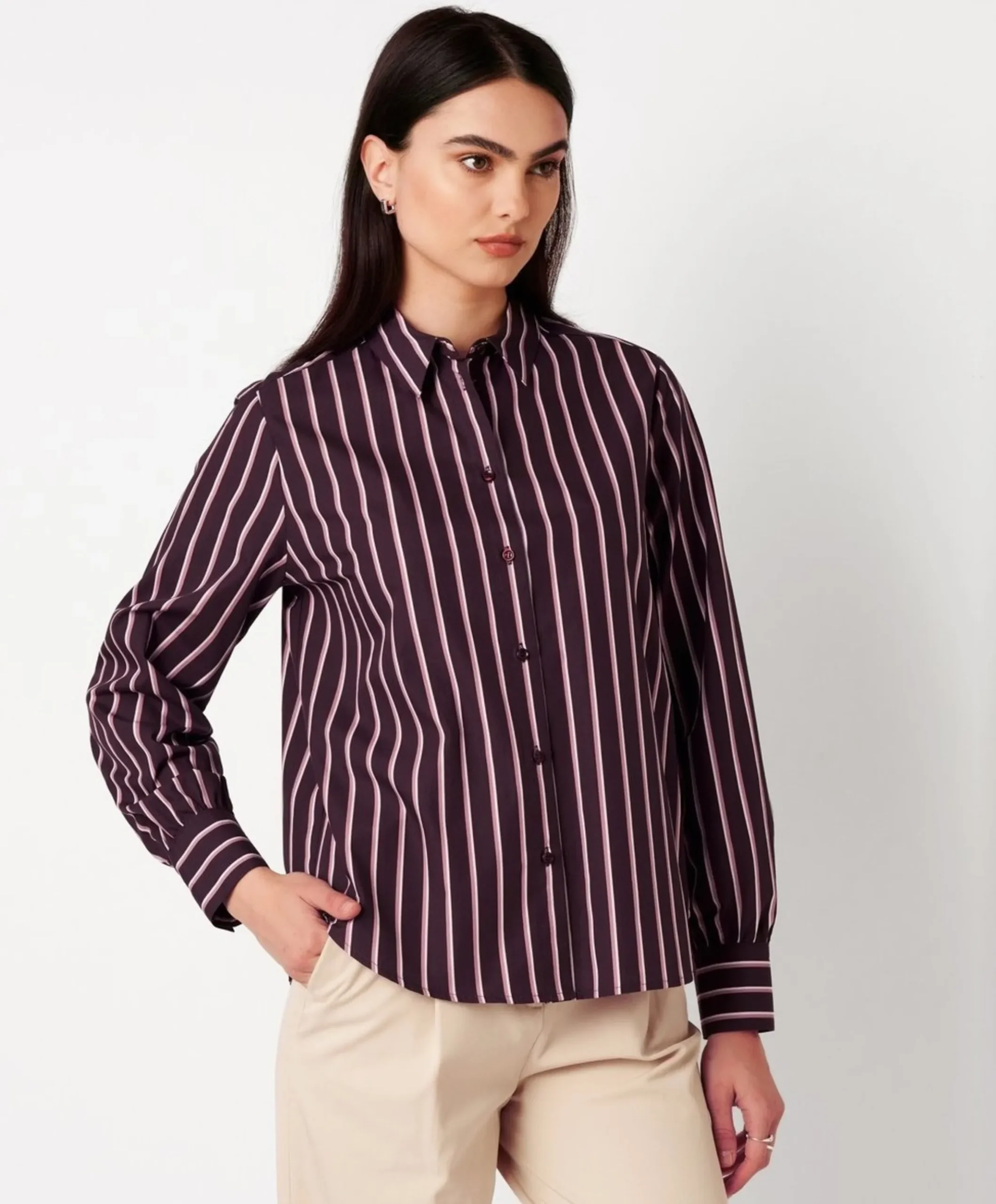 Dames blouse bordeaux