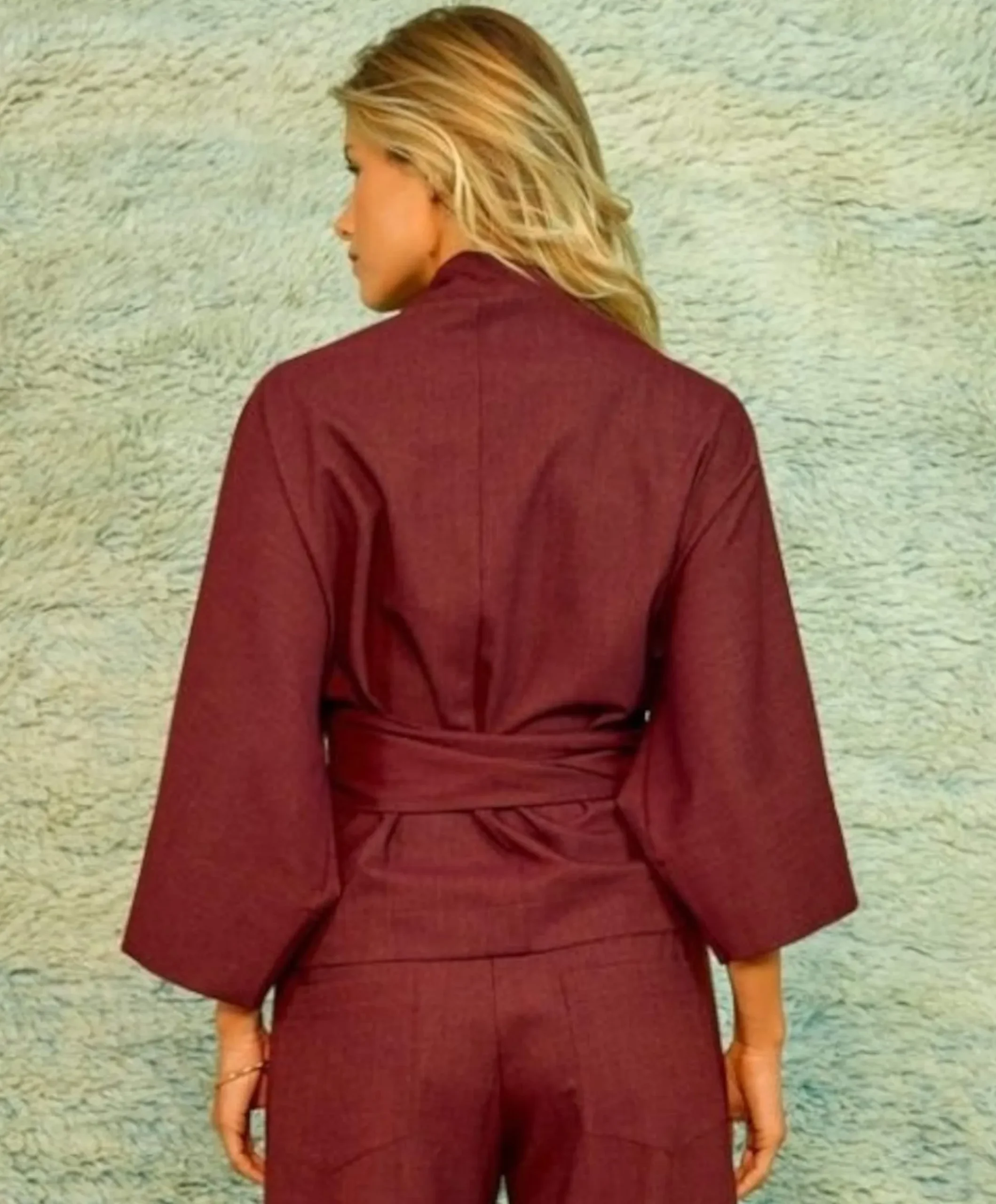 Dames blouse bordeaux