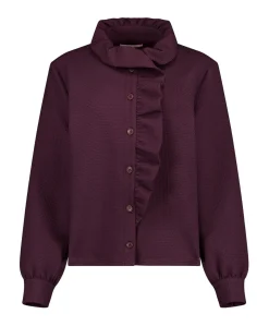 Dames blouse bordeaux
