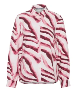 Dames blouse bordeaux