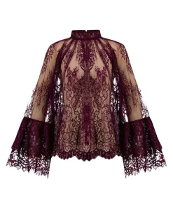 Dames blouse bordeaux