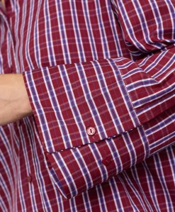Dames blouse bordeaux