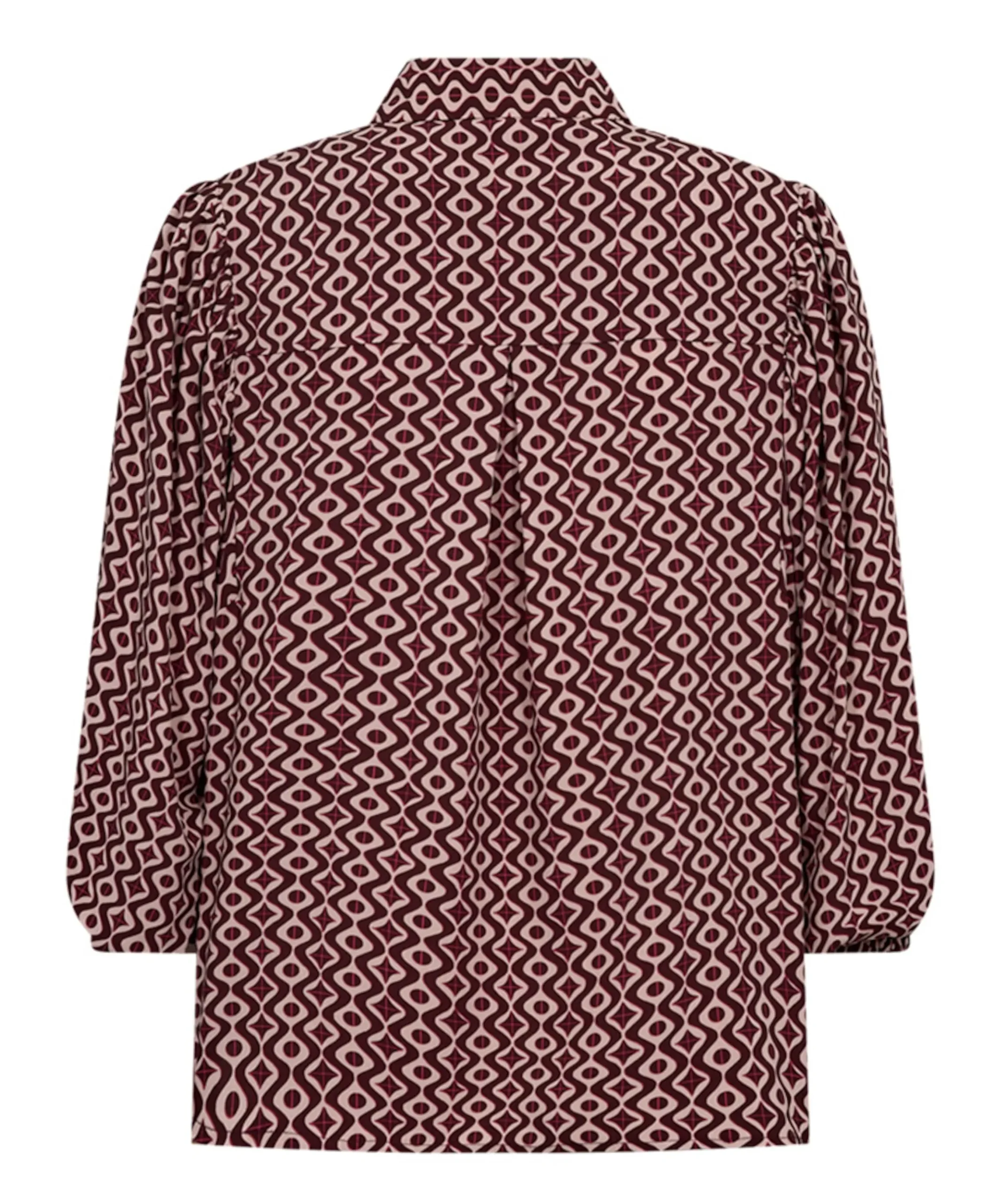 Dames blouse bordeaux