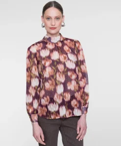 Dames blouse bordeaux