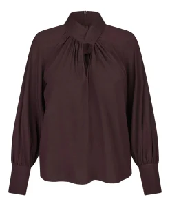 Dames blouse bordeaux