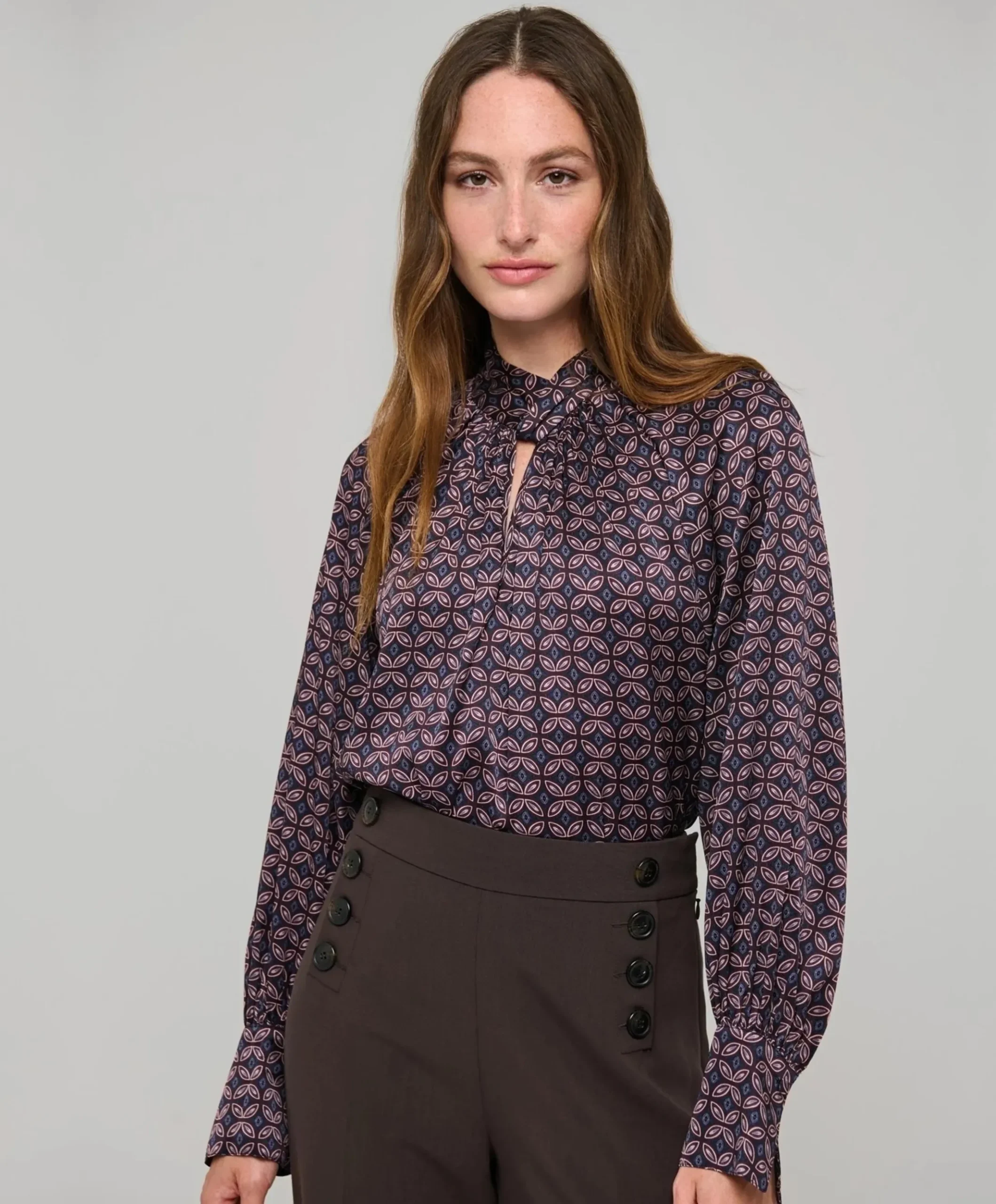 Dames blouse bordeaux