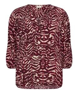 Dames blouse bordeaux