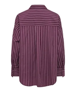 Dames blouse bordeaux