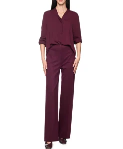 Dames blouse bordeaux