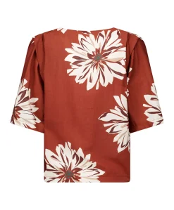 Dames blouse brique