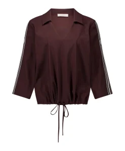 Dames blouse bruin