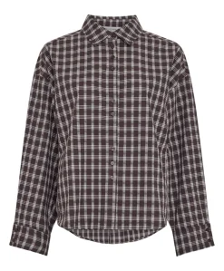 Dames blouse bruin