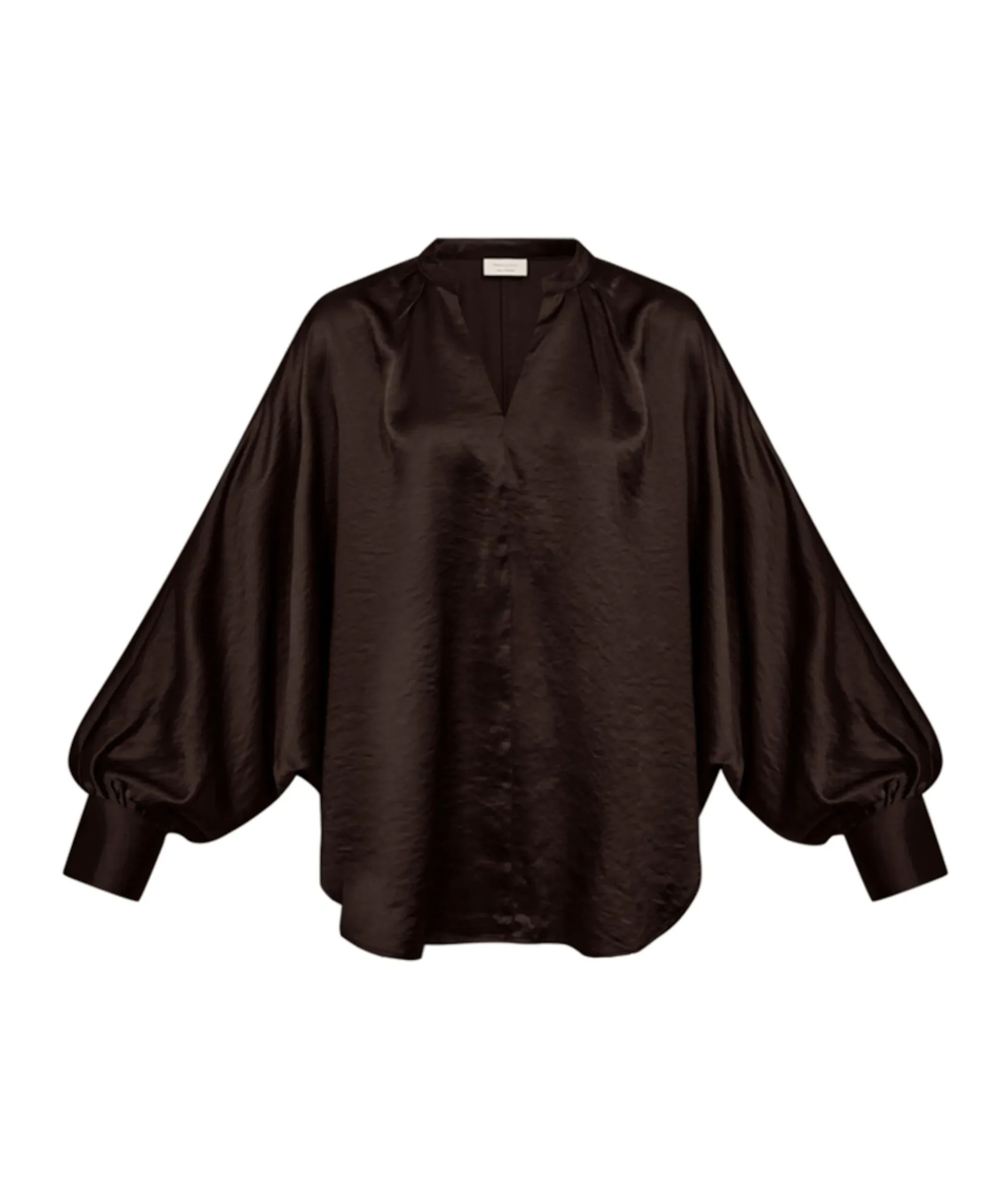 Dames blouse bruin