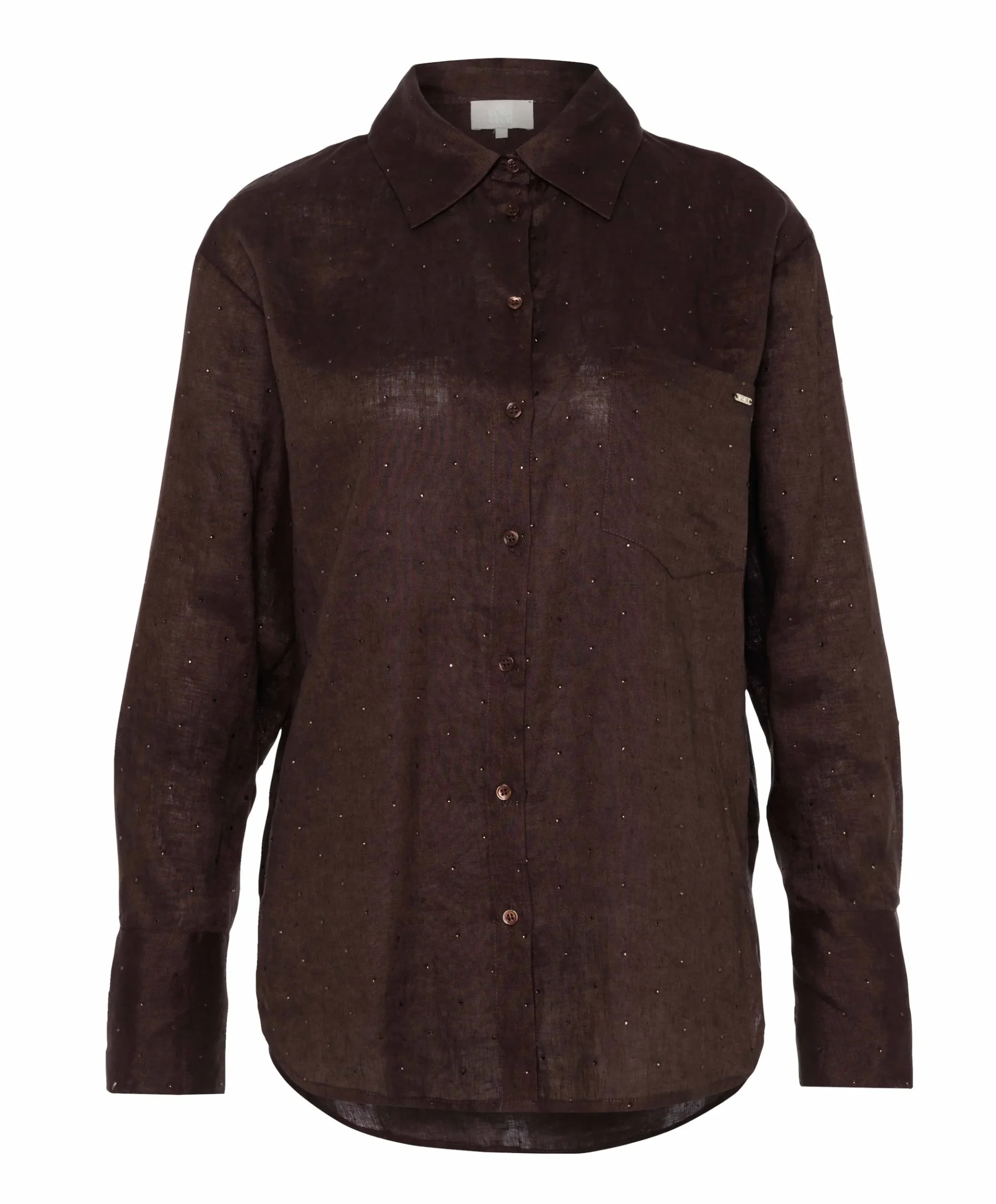 Dames blouse bruin