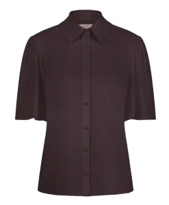 Dames blouse bruin