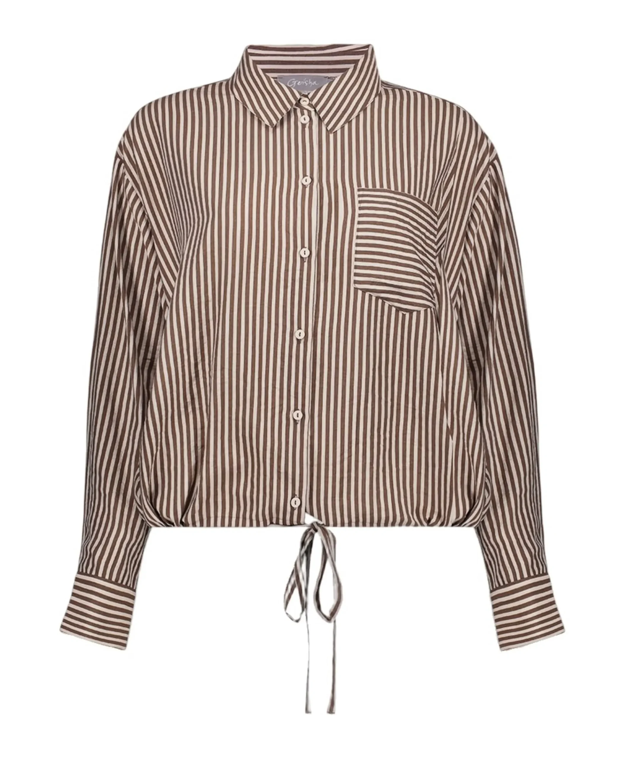 Dames blouse bruin