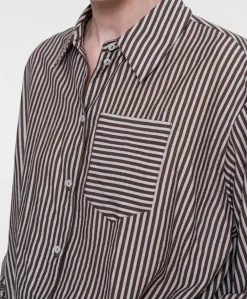 Dames blouse bruin