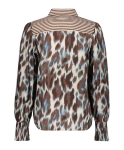Dames blouse bruin