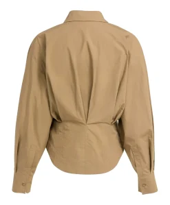 Dames blouse bruin