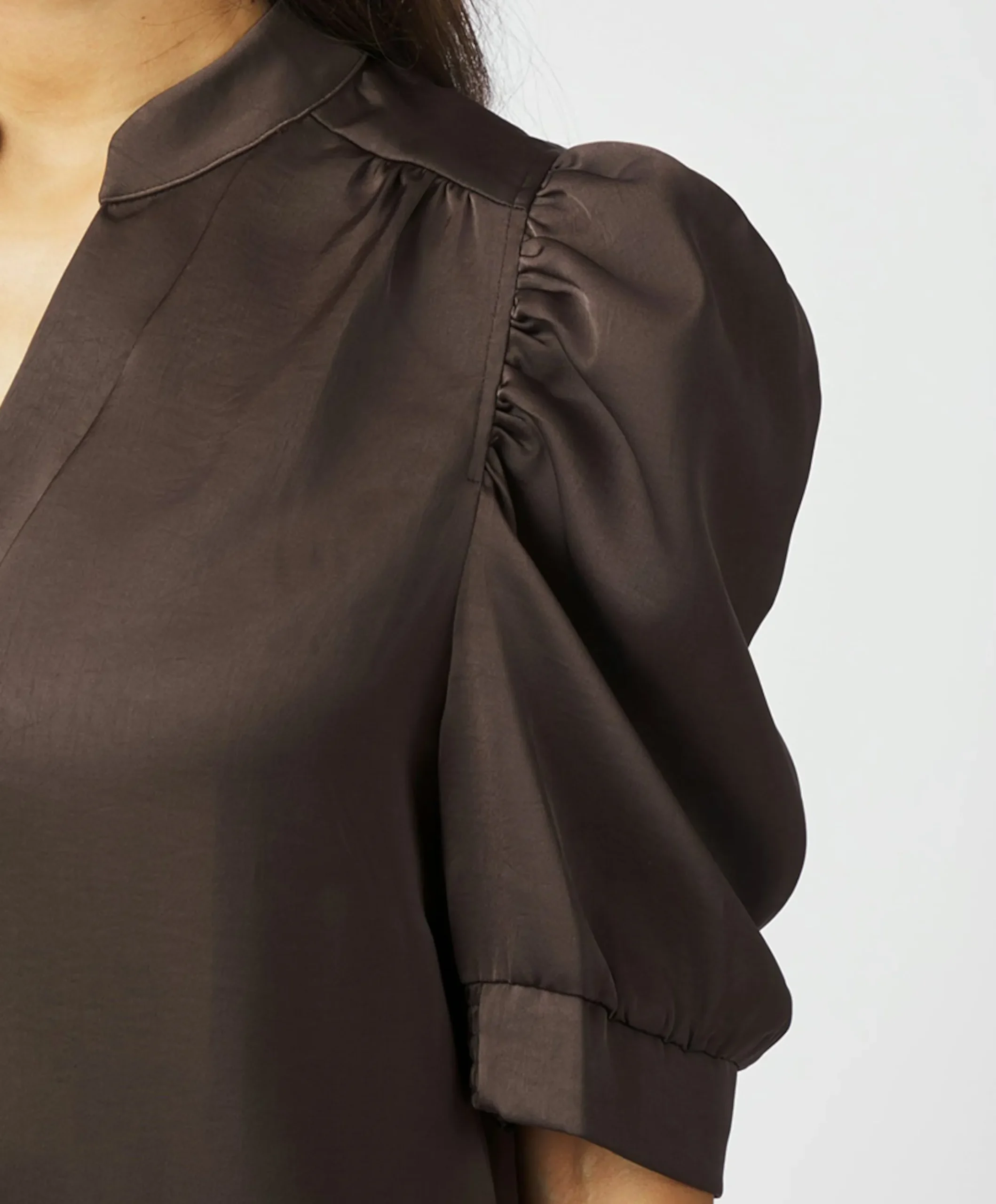 Dames blouse bruin