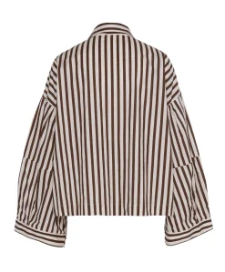 Dames blouse bruin