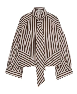 Dames blouse bruin