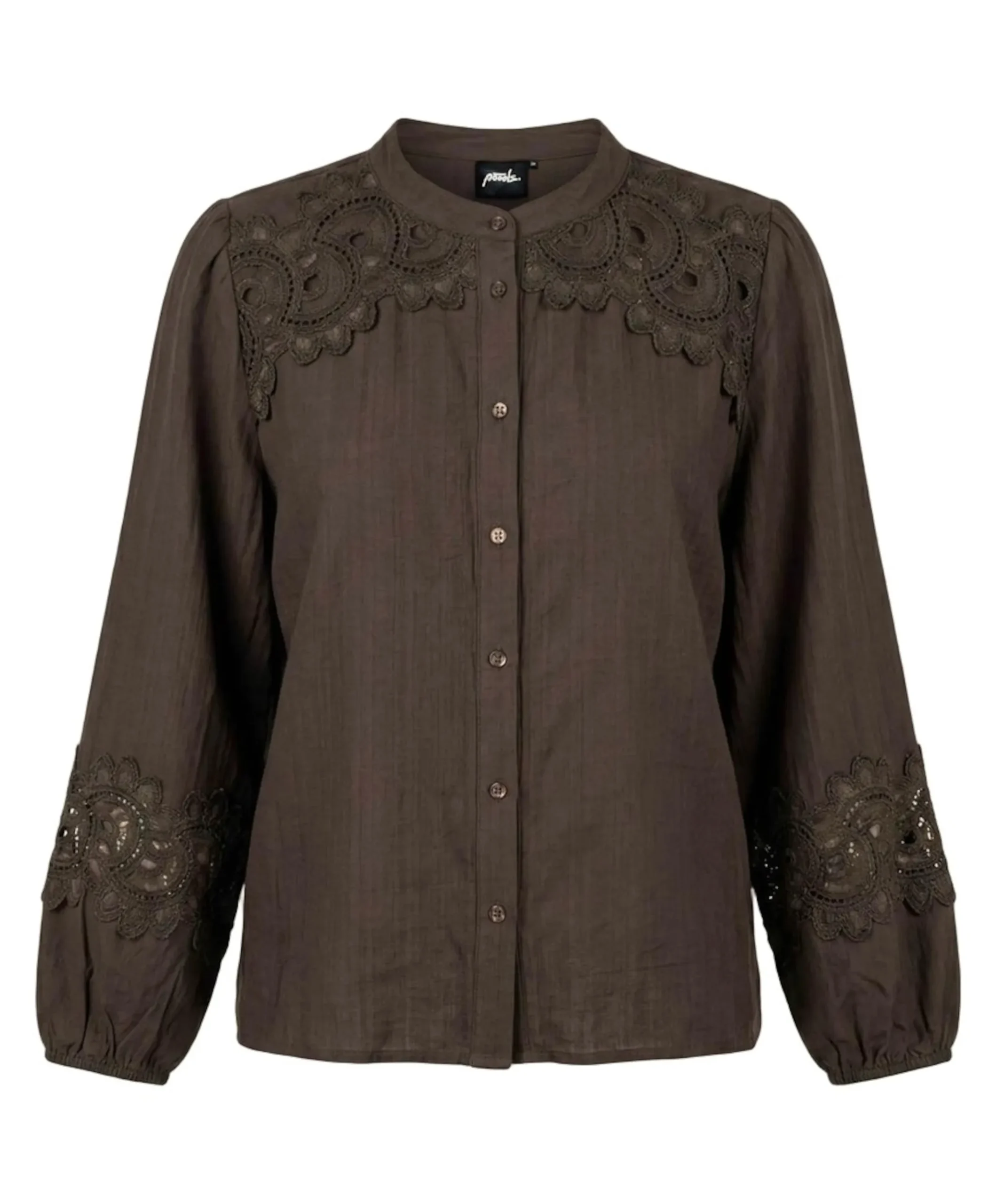 Dames blouse bruin