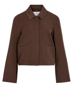 Dames blouse bruin